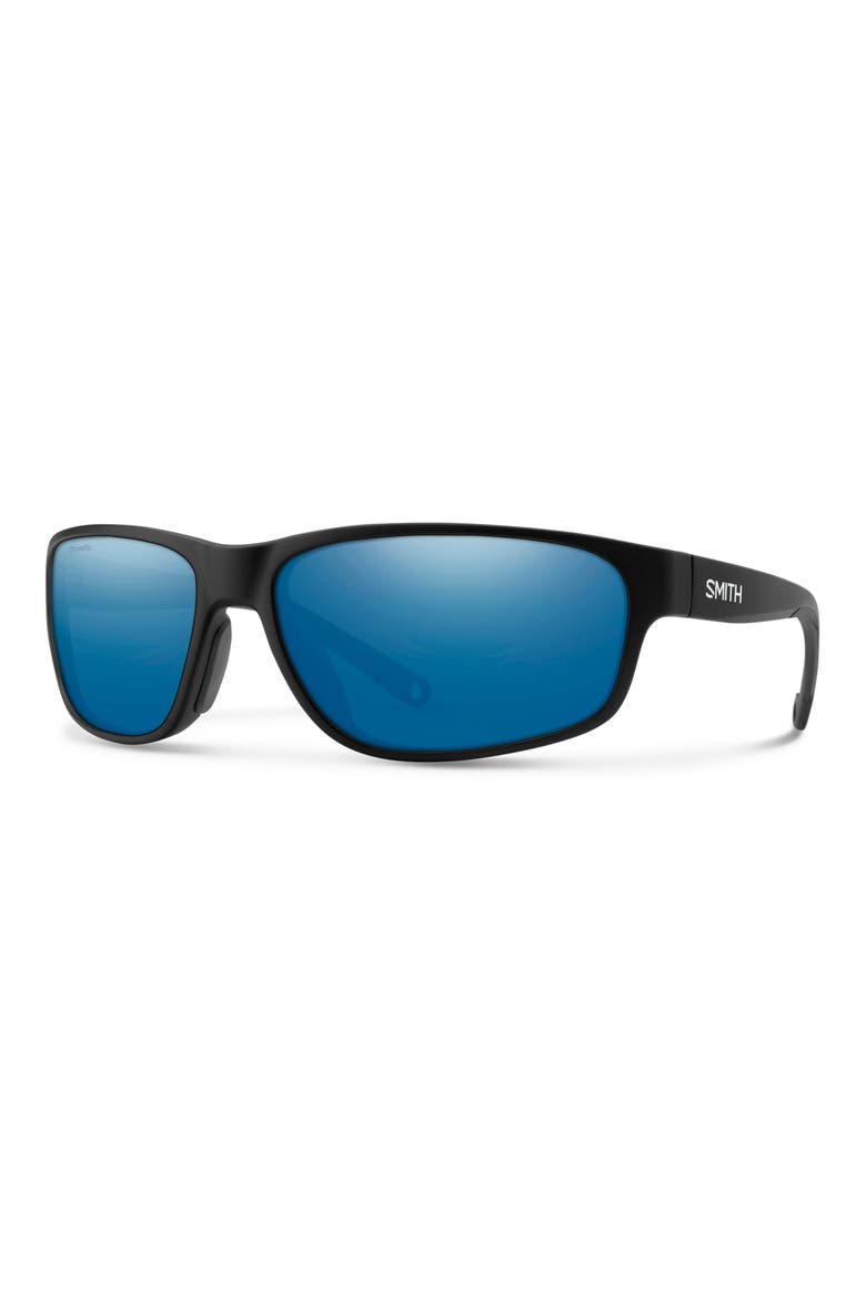 Redding 2 64mm Sunglasses, Alternate, color, MATTE BLACK / BLUE MIRROR