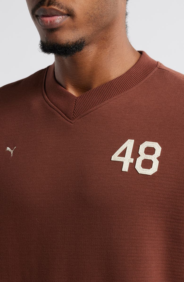 PUMA x The Brooklyn Circus V-Neck Sweatshirt, Alternate, color, 