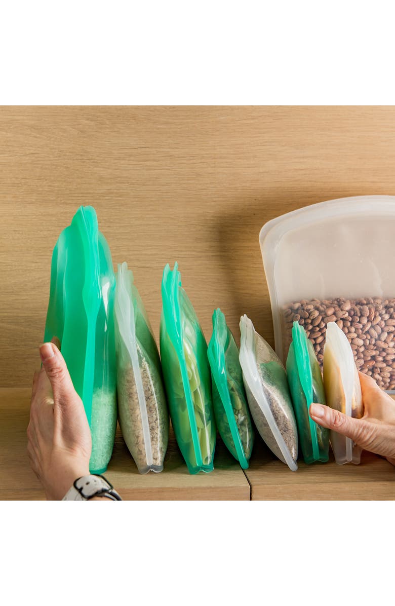 CUISIPRO Pack-It Silicone Reusable Storage Bag, 400ml/13.5 oz, Alternate, color, Clear