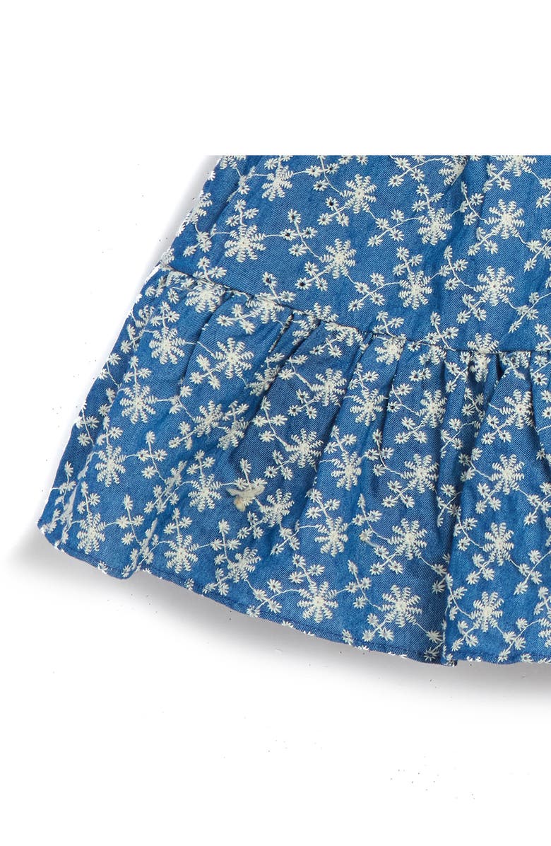 Pippa & Julie Kids' Serena Eyelet Chambray Dress, Alternate, color, Blue