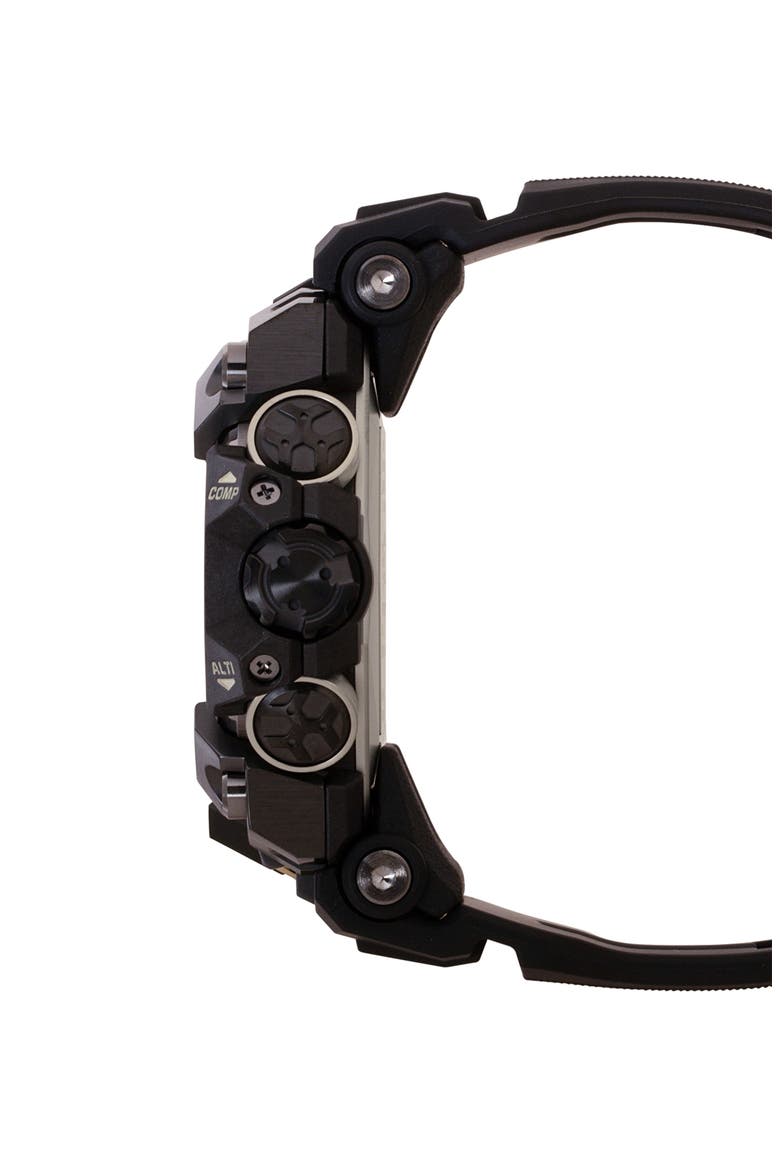 Master of G Mudmaster Resin Casio Ana-Digi Watch, 58.7mm, Alternate, color, BLACK