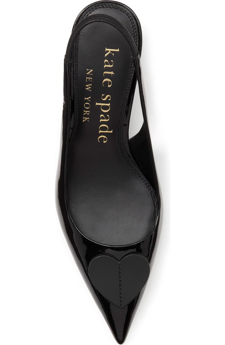 Kate Spade New York lover slingback pointed toe kitten heel pump, Alternate, color,