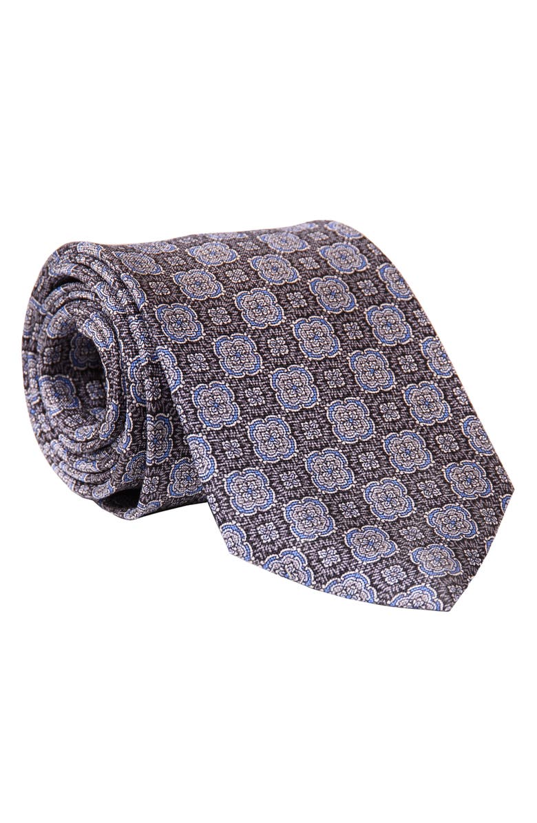 Elizabetta Veneto - Extra Long Printed Silk Tie for Men, Main, color, 