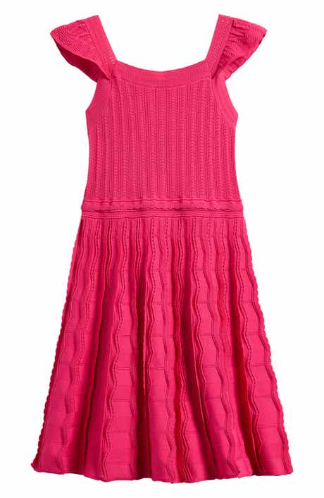 Kids' Erin Flutter Sleeve Rib Dress