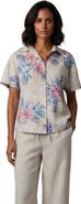 Lords of Harlech Exotic Floral Womens Relaxed Linen Printed Shirt