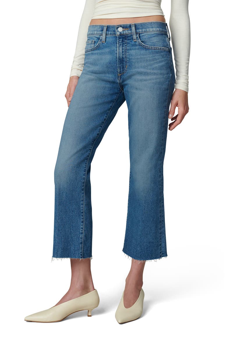 The Callie Raw Hem Crop Bootcut Jeans, Main, color, CARPE DIEM