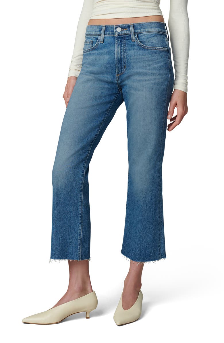 Joe's The Callie Raw Hem Crop Bootcut Jeans, Main, color, Carpe Diem