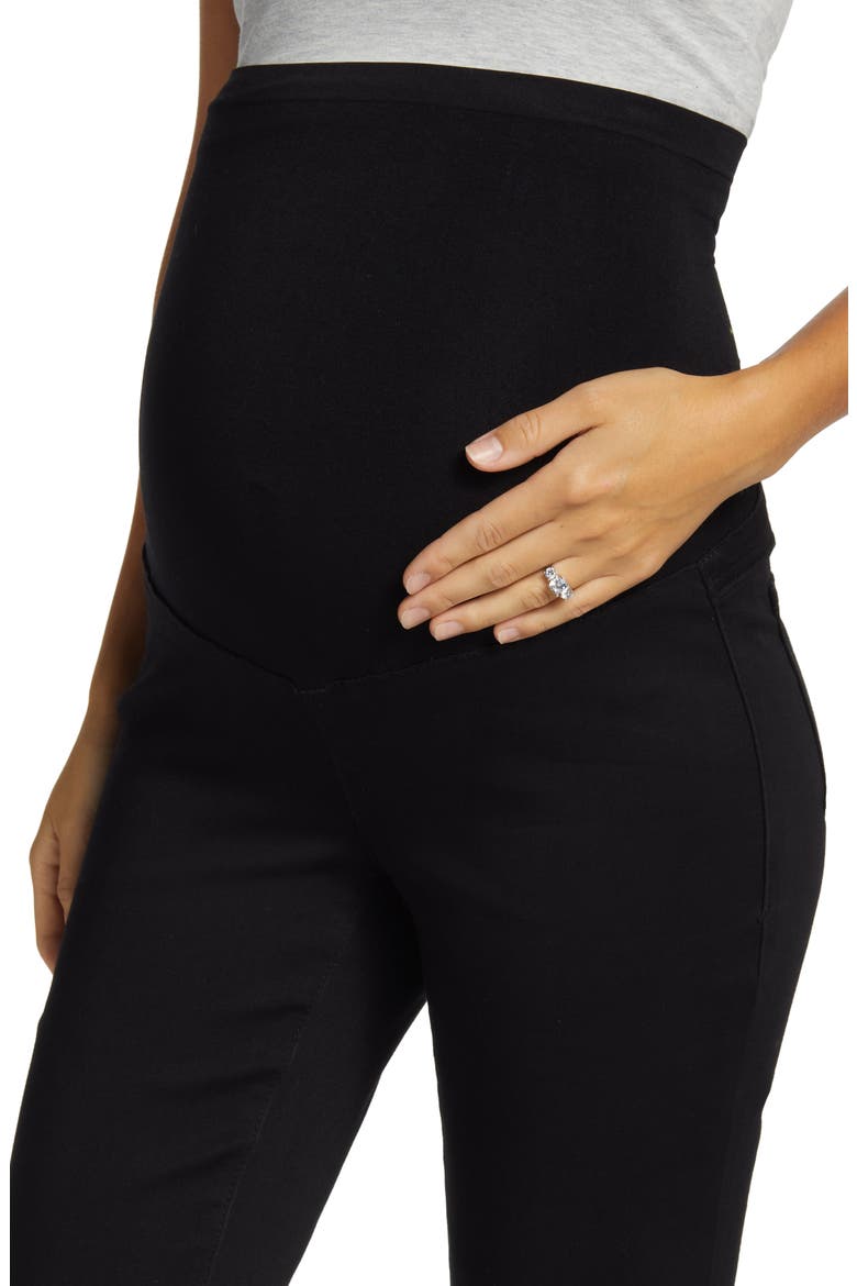 Women's Better Butter Slim Bootcut Maternity Pants, Alternate, color, BLACK