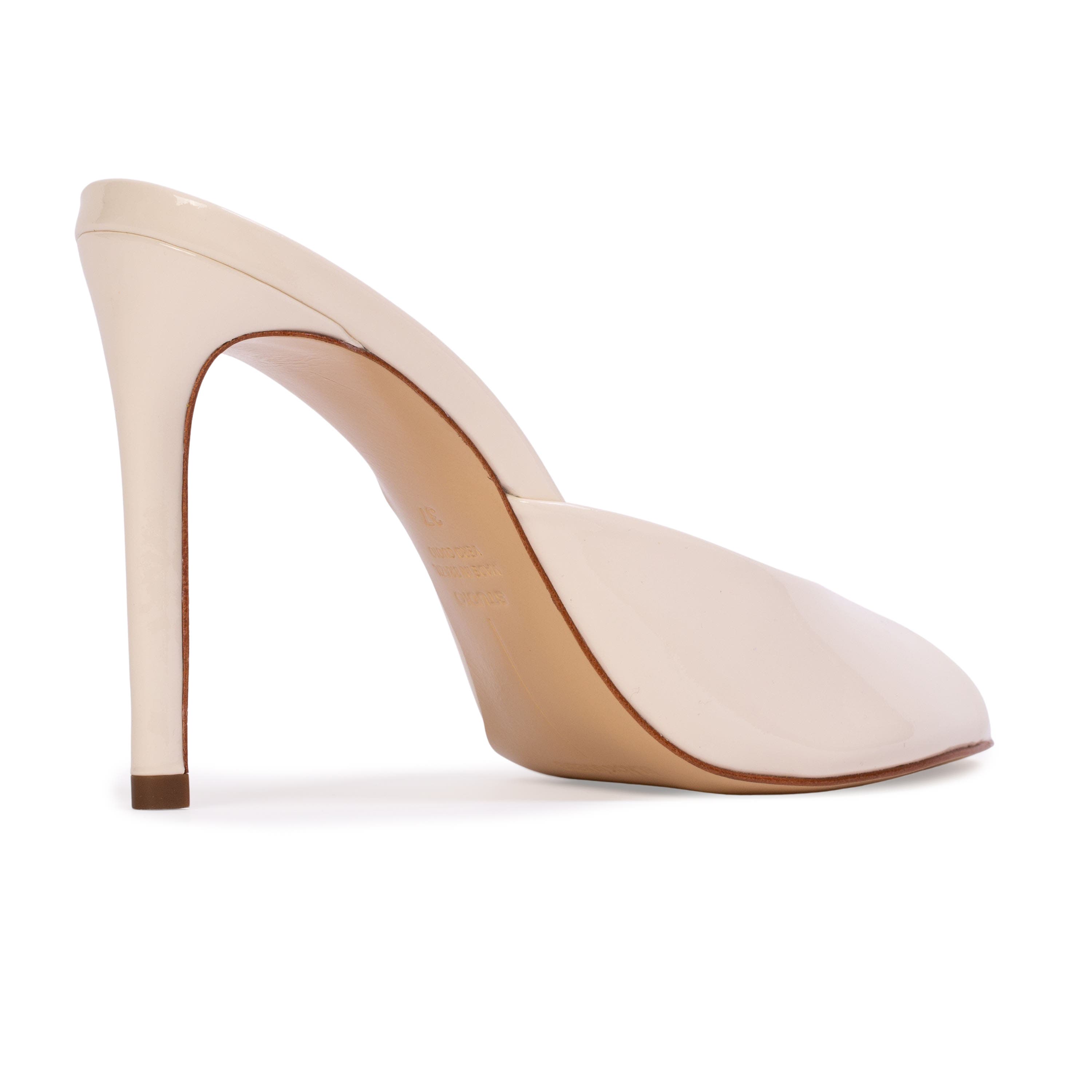 BLACK SUEDE STUDIO Alessia Mule, Alternate, color, Coconut Patent