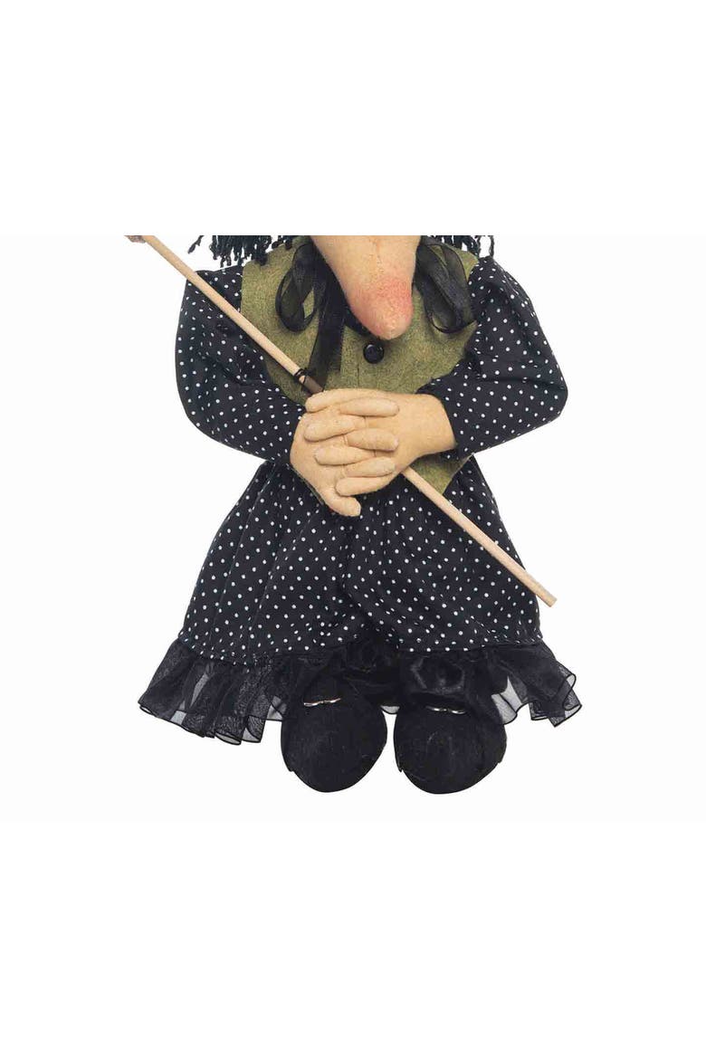 Zinnia Witch Halloween Art Doll, Alternate, color, Black