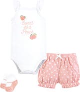 Hudson Baby Coordinated Bodysuit Outfit with Shorts and Socks