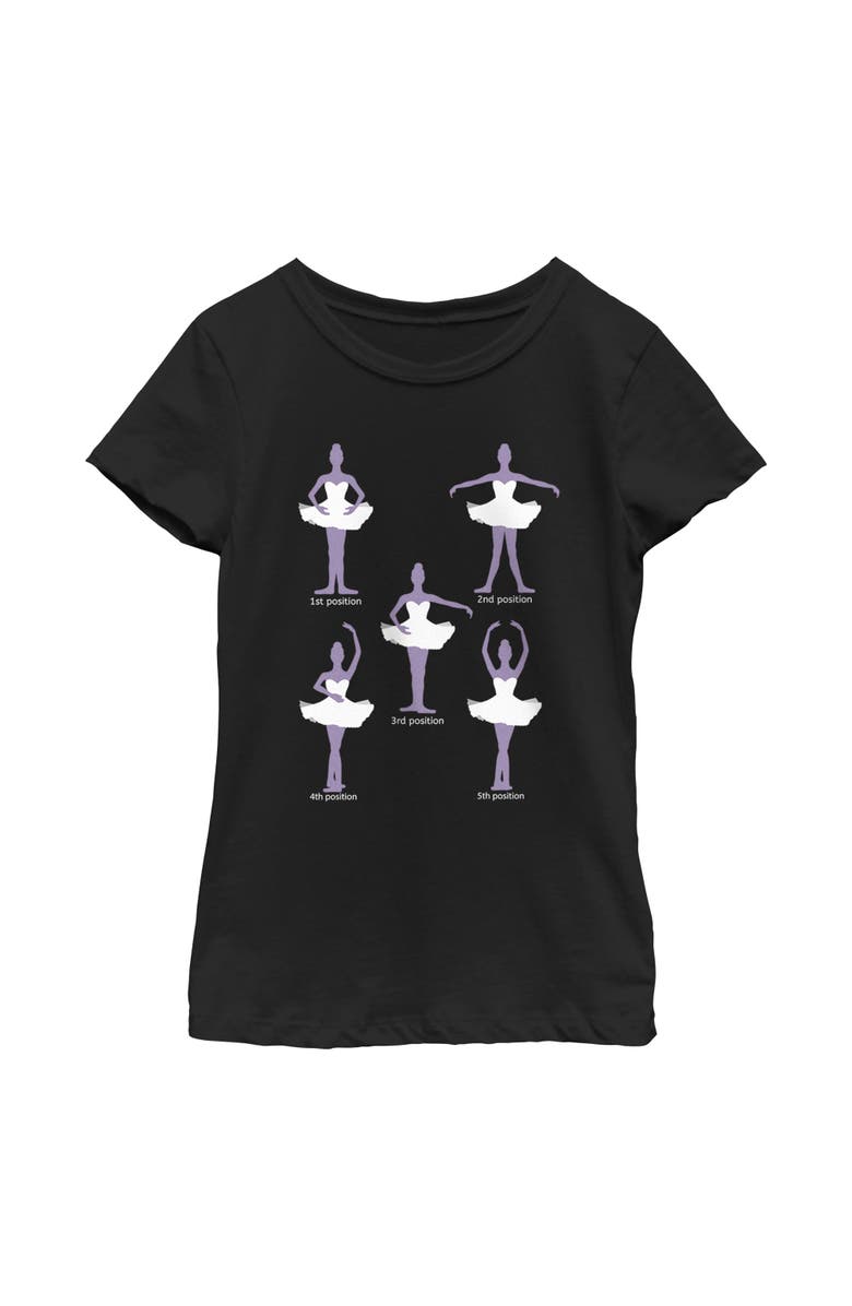 Lost Gods Girl's Lost Gods Ballet Positions  Graphic T-Shirt, Main, color, Black