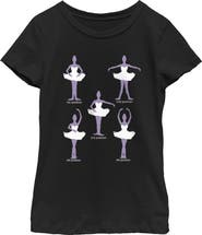 Lost Gods Girl's Lost Gods Ballet Positions  Graphic T-Shirt