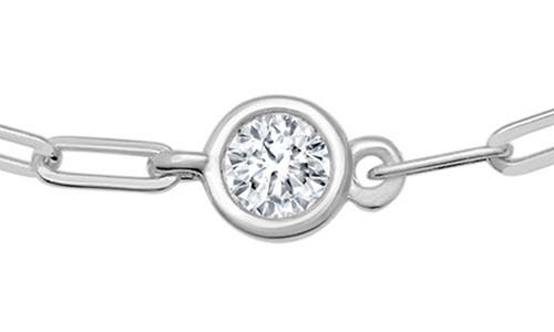 Crislu Aura Cubic Zirconia Station Bracelet In Metallic