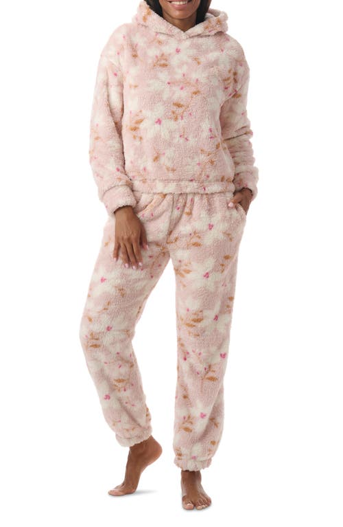 Splendid High Pile Fleece Pajamas In Berry Frost Floral