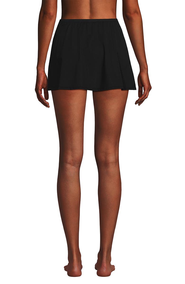 Lands' End Slender Separates Tummy Control Swim Skirt Swim Bottoms, Alternate, color, Black