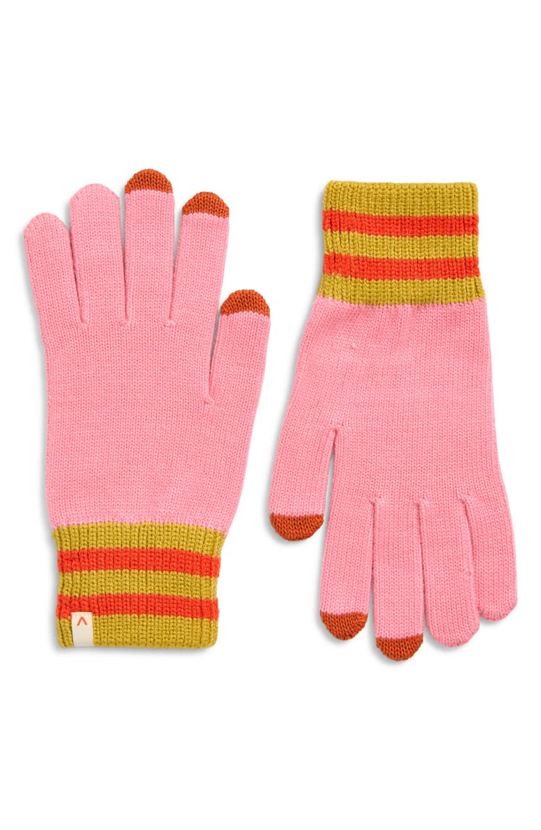 verloop Sport Cuff Touchscreen Gloves, Main, color, Pink
