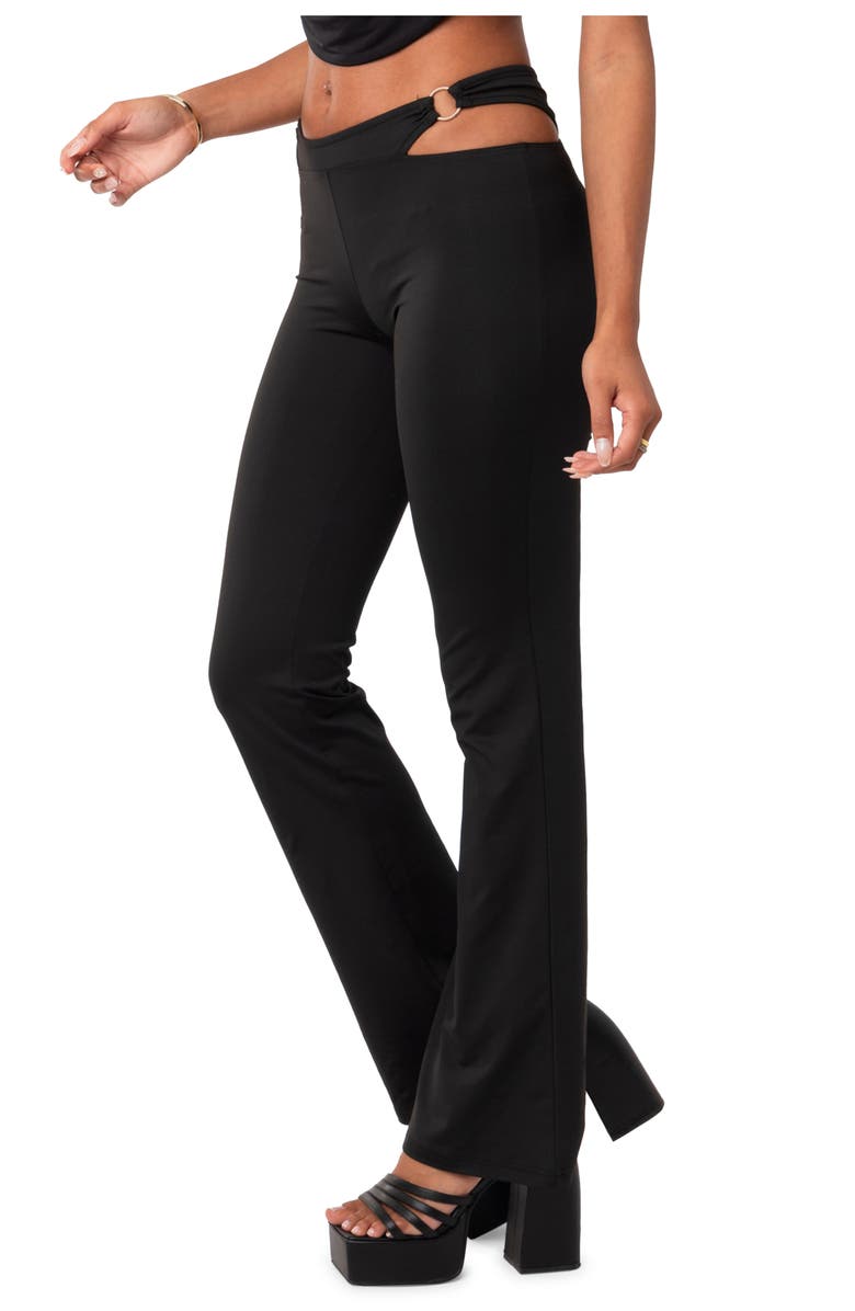 EDIKTED Ashanti Cutout Low Rise Jeans, Alternate, color, 