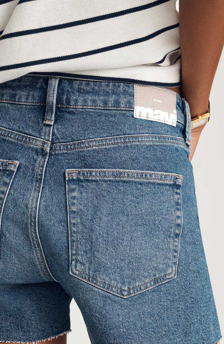 Mavi Jeans Heidi High Waist Denim Cutoff Shorts, Alternate, color, 