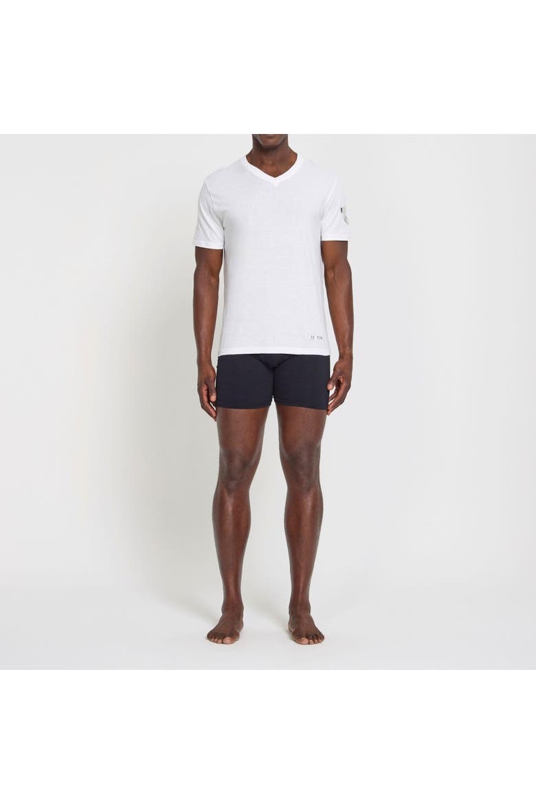 Mens Undershirts 4 Pack Lightweight Mens Undershirt, 100% Cotton Black, Alternate, color, White/White/White/White