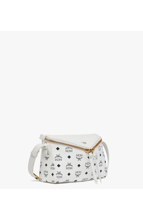 Mcm Diamant 3d Shoulder Bag In White