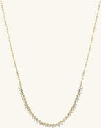 MEJURI Diamond Half Tennis Necklace