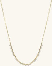 MEJURI Diamond Half Tennis Necklace