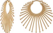 EDEN PRESLEY Roar Lion Diamond Extra Large Hoop Earrings
