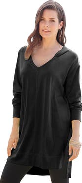 Roaman's French Terry Tunic Hoodie