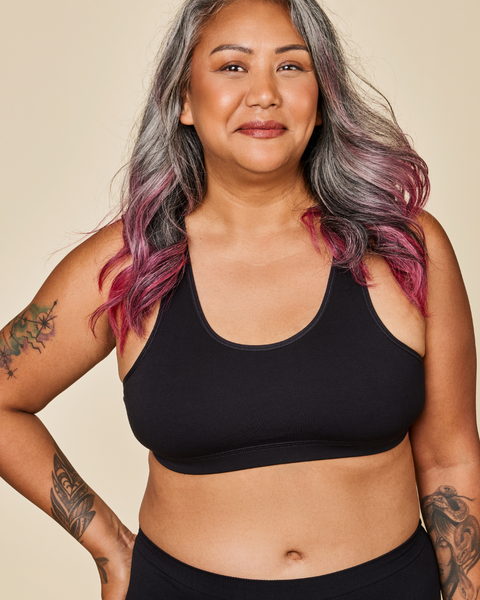 Glide Cotton Racerback Bralette