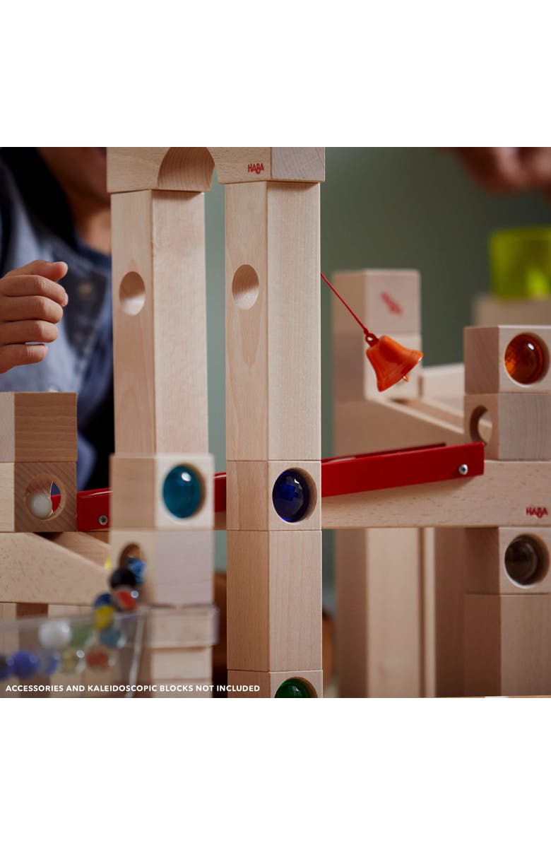 HABA Wooden Marble Run Ball Track Set, STEM Toy for 3-10 Year Olds and Educational Building Set with 42 Pieces, Fun Marble Maze Game, Made in Germany, Alternate, color, Multi
