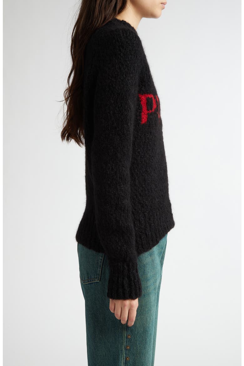 Solo Graphic Sweater, Alternate, color, BLACK