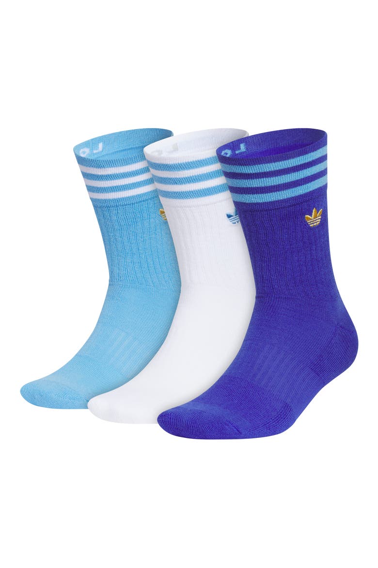 Assorted 3-Pack Roller 3.0 Crew Socks, Main, color, BRIGHT BLUE