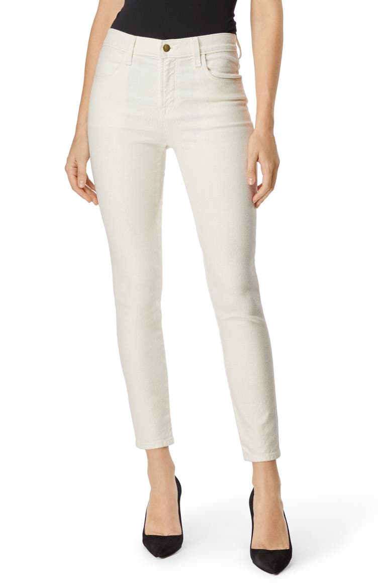 Alana High Waist Crop Skinny Jeans, Main, color, GLIMMER