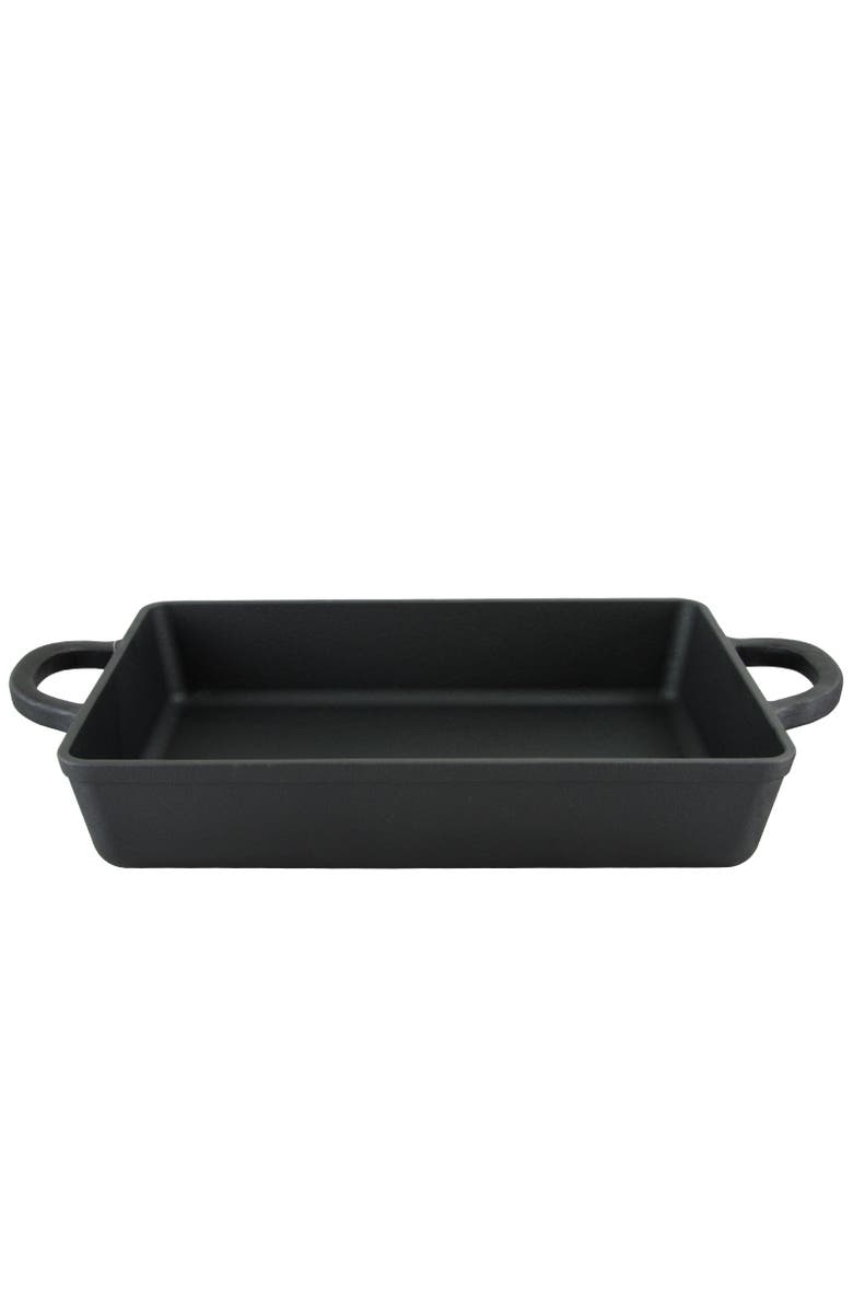 Crock-pot 13 in. Preseasoned Cast Iron Lasagna Pan, Alternate, color, Black