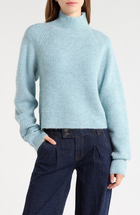 Ribbed Mock Neck Sweater