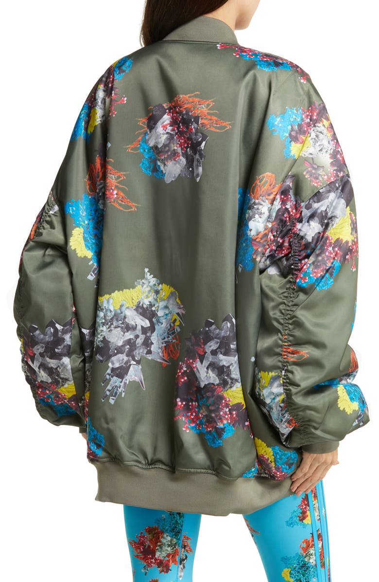 adidas x IVY PARK Reversible Satin Bomber Jacket, Alternate, color, 