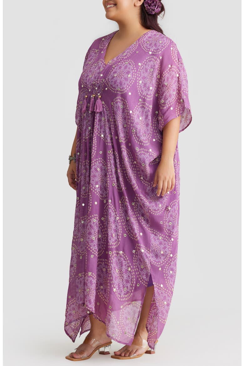 Melanie Tassel Cover-Up Maxi Dress, Main, color, PURPLE