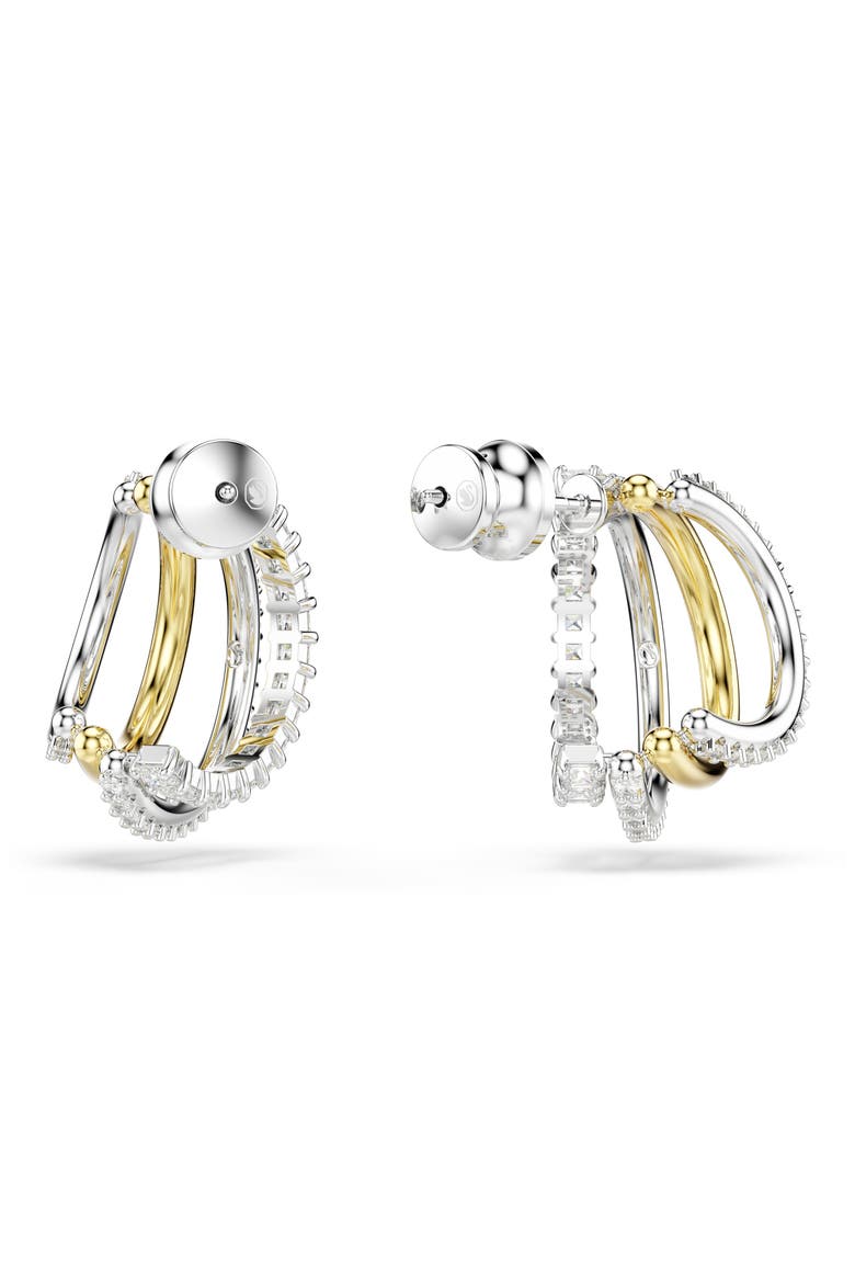 Hyperbola Hoop Earrings, Alternate, color, WHITE