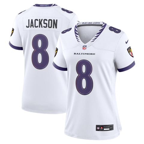 Women's Nike Lamar Jackson White Baltimore Ravens Game Jersey