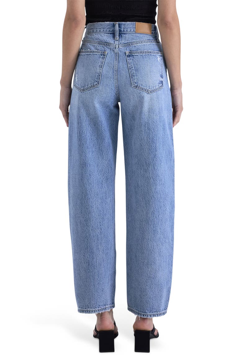 Wes High Waist Barrel Jeans, Alternate, color, BLUE CLOUD