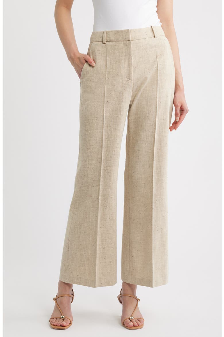 Talia Crop Flare Pants, Main, color, TORTOISE SHELL MELANGE