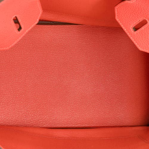 Pre-owned Hermes Hermes Birkin Handbag Pink Clemence With Gold Hardware 30