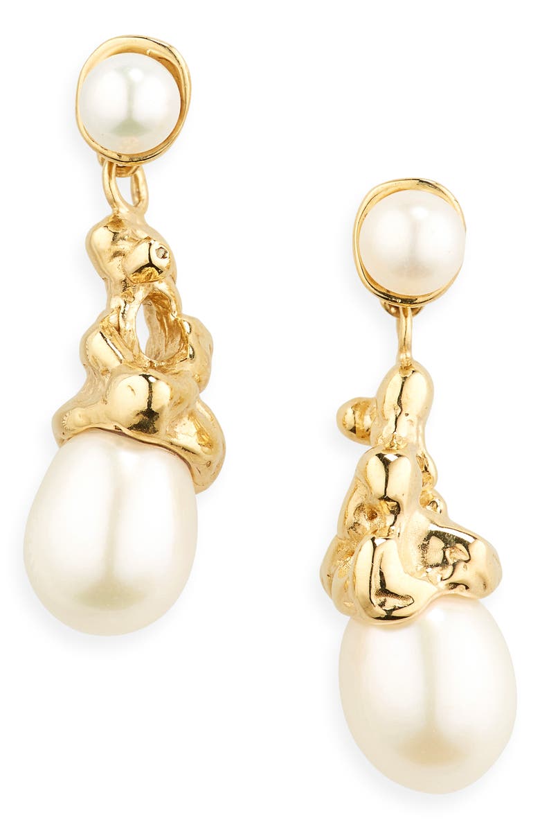 FARIS Sophia Cultured Freshwater Pearl Drop Earrings, Main, color, 