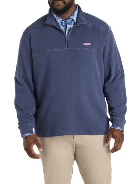 Big & Tall Surf Terry 1/4-Zip Shep Shirt