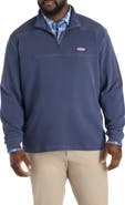 vineyard vines Big & Tall Surf Terry 1/4-Zip Shep Shirt