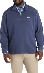 vineyard vines Big & Tall Surf Terry 1/4-Zip Shep Shirt