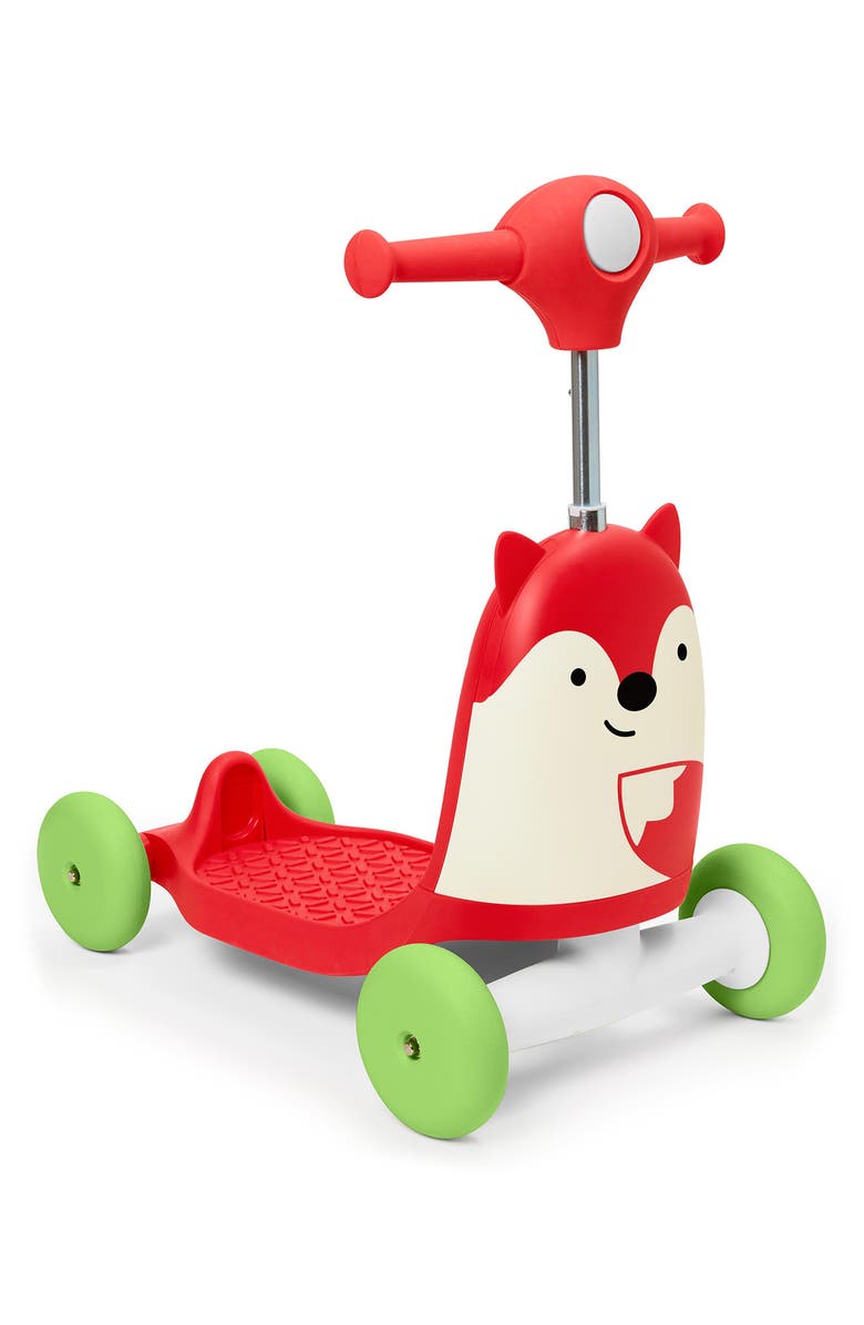 Skip Hop Zoo 3-In-1 Ride-On Fox Scooter, Main, color,