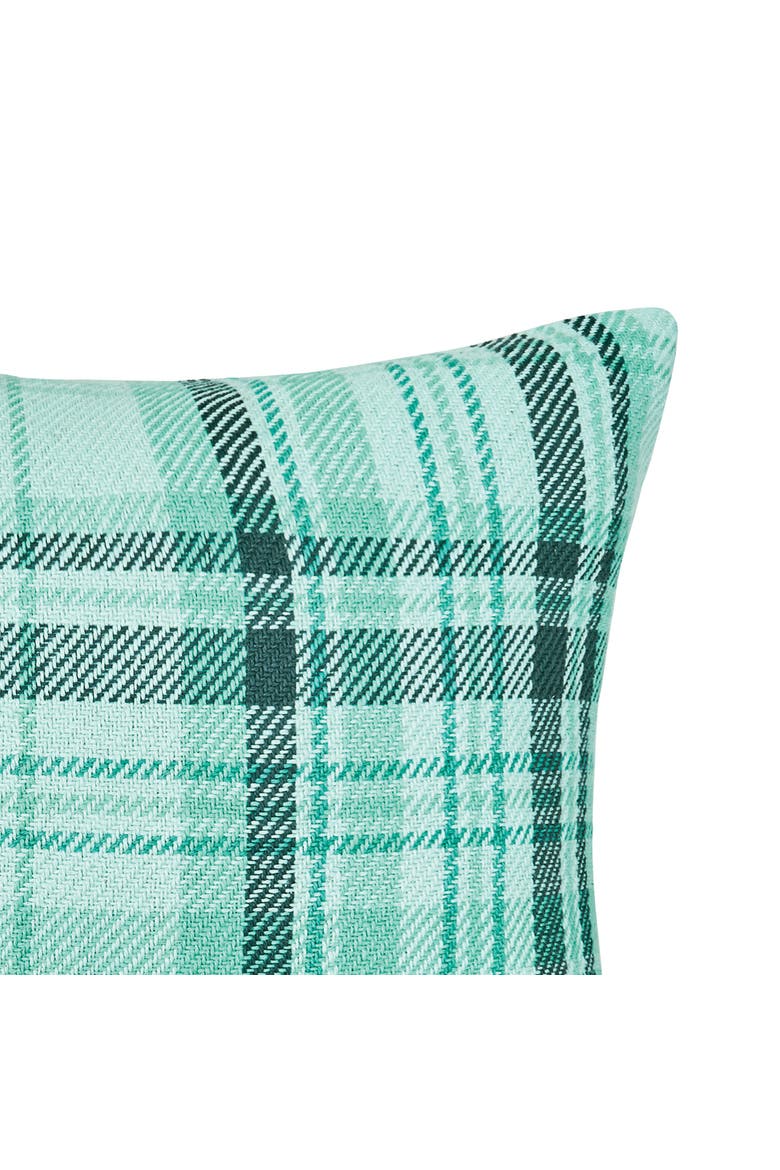 McKinley Plaid Throw Pillow, 18" x 18", Alternate, color, Blue