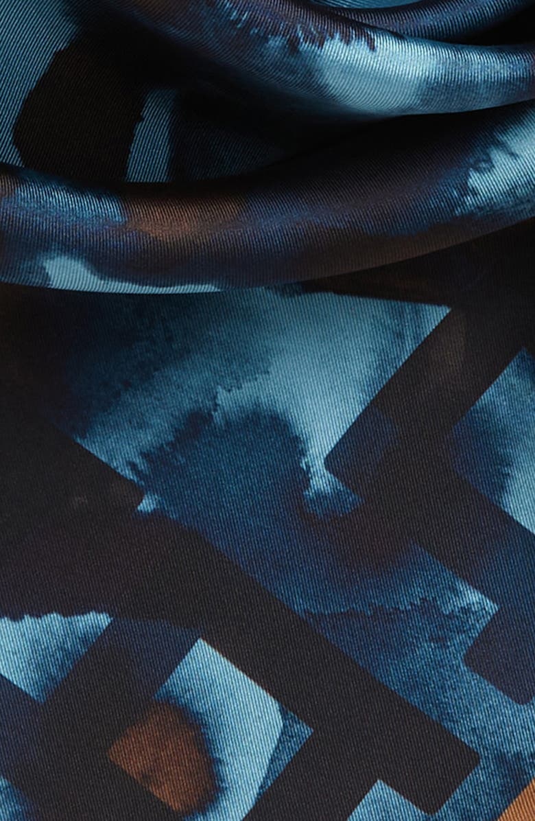 Lafayette 148 New York Nova Print Silk Scarf, Alternate, color,